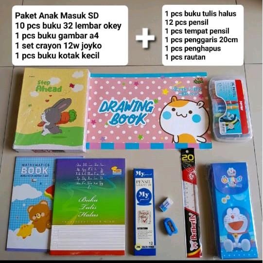 

TERLARIS Paket Buku Alat Tulis Anak SD Masuk Sekolah READY STOCK