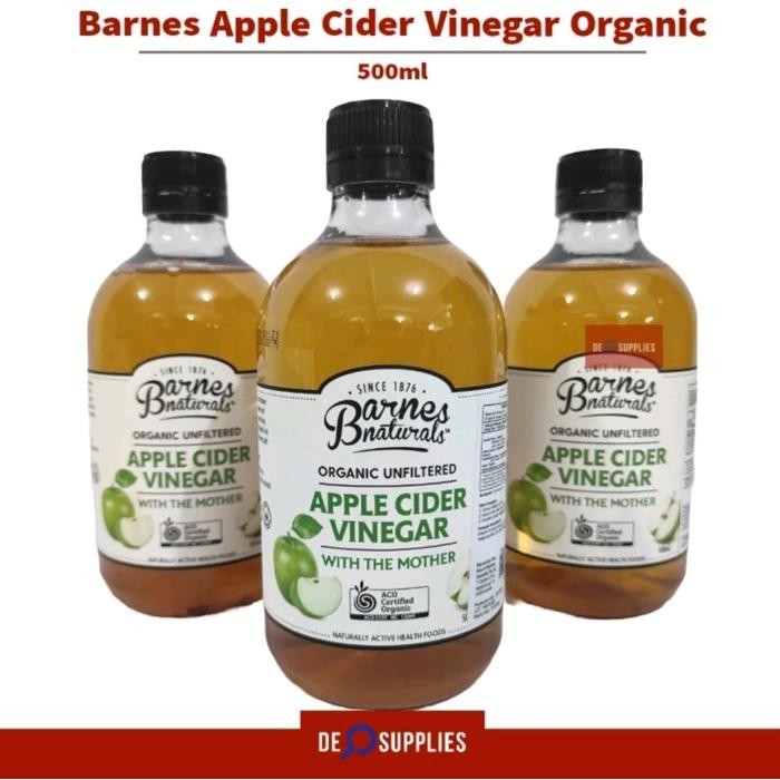 

Barnes Naturals Apple Cider Vinegar Organic 500ml - Cuka Apel Australi