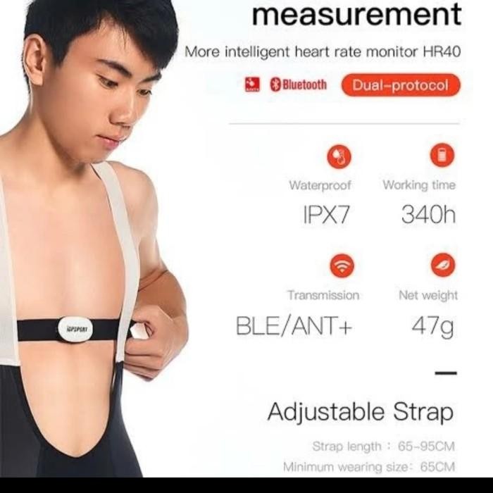 Igpsport Hr40 Heart Rate Monitor Chest / Dada Support Bluetooth Ant+