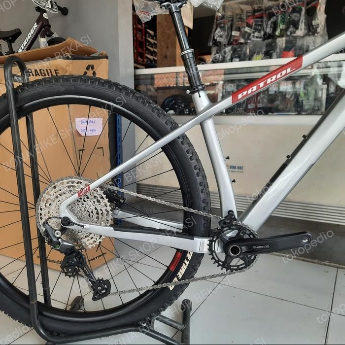 Sepeda Carbon Patrol C092 Focus Silver 29 Inch - Hardtail Carbon Xc