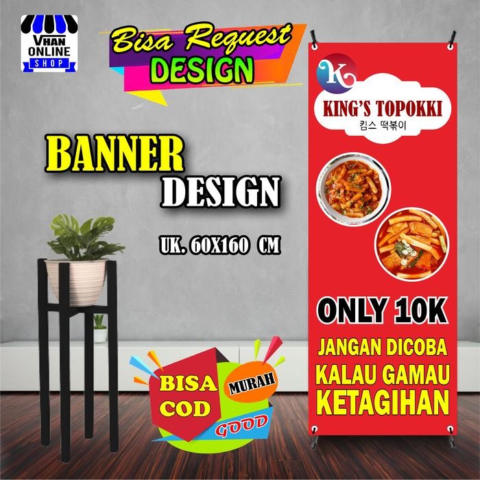 

Spanduk Banner Jualan Makanan Topokki, Makanan Viral Keren Bagus