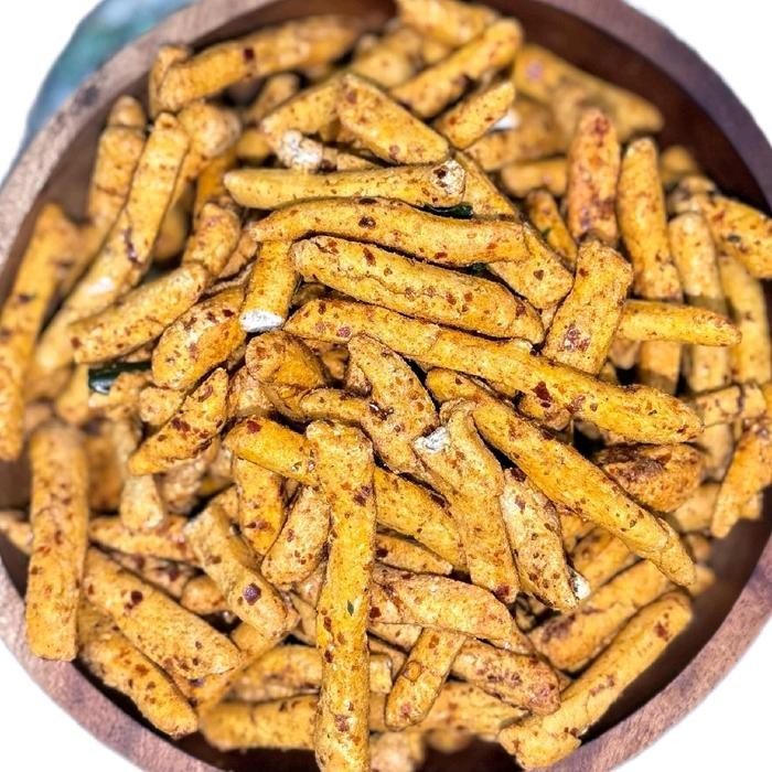 

Bastik viral basreng stik 250 Gram teman camilan keluarga Makanan Pedas dan original Food Snack