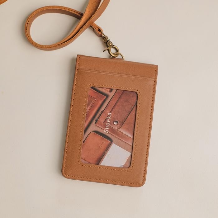 

Shoeka - Name Tag ID Card Lanyard Kulit - Benca