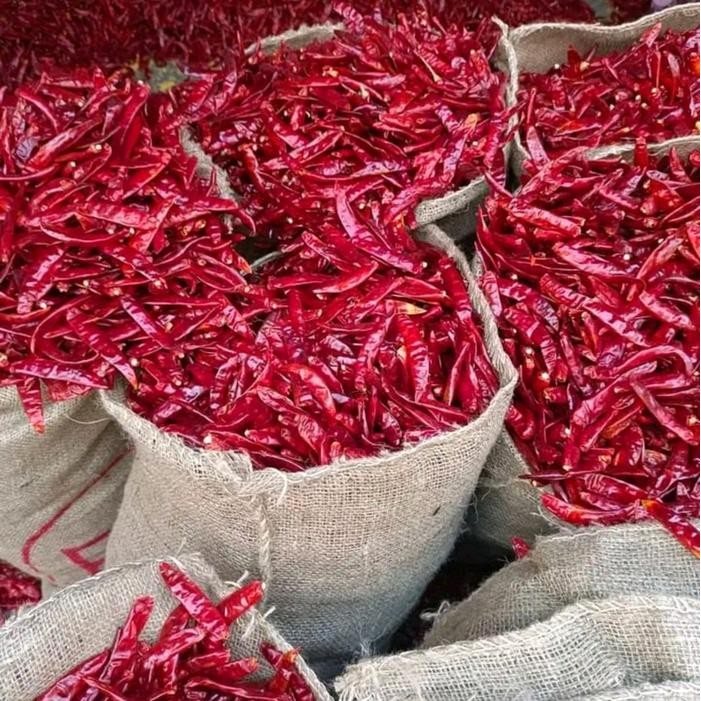 

1 Kg Packing Cabe Teja Super Pedas Tanpa tangkai SUPER RED /Cabe seblak /Cabe Kering Food
