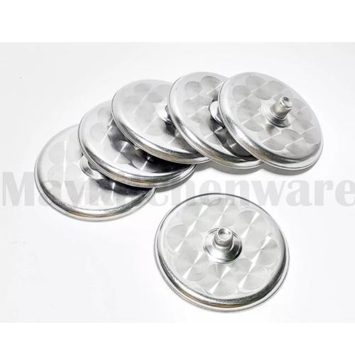 tutup mug cangkir stainless steel / tutup gelas kopi / tutup glass cover tebal ukuran 8cm 9cm 10cm -