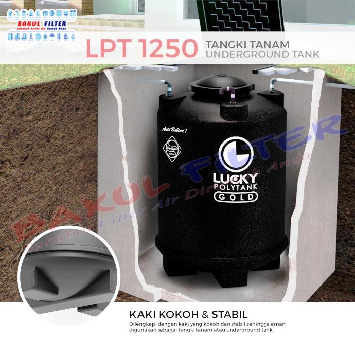Tangki / Toren Air Tangki Tanam Lucky 1250 liter (LPT 1250) *