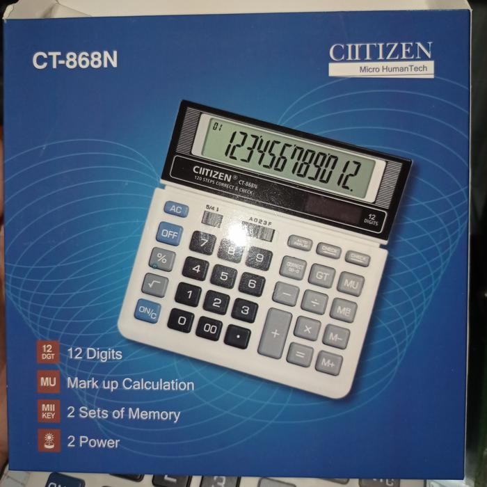 

kalkulator citizen sdc 868 l kode 478