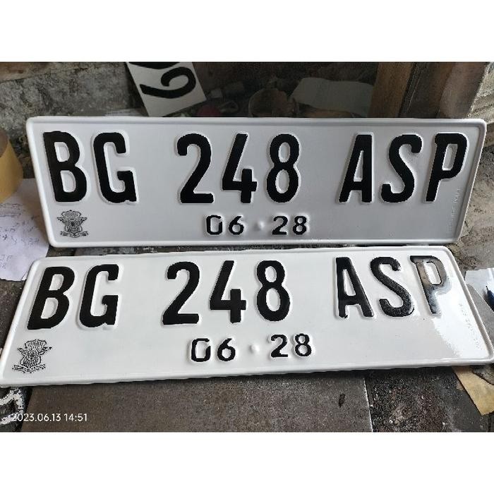 plat mobil font baru *