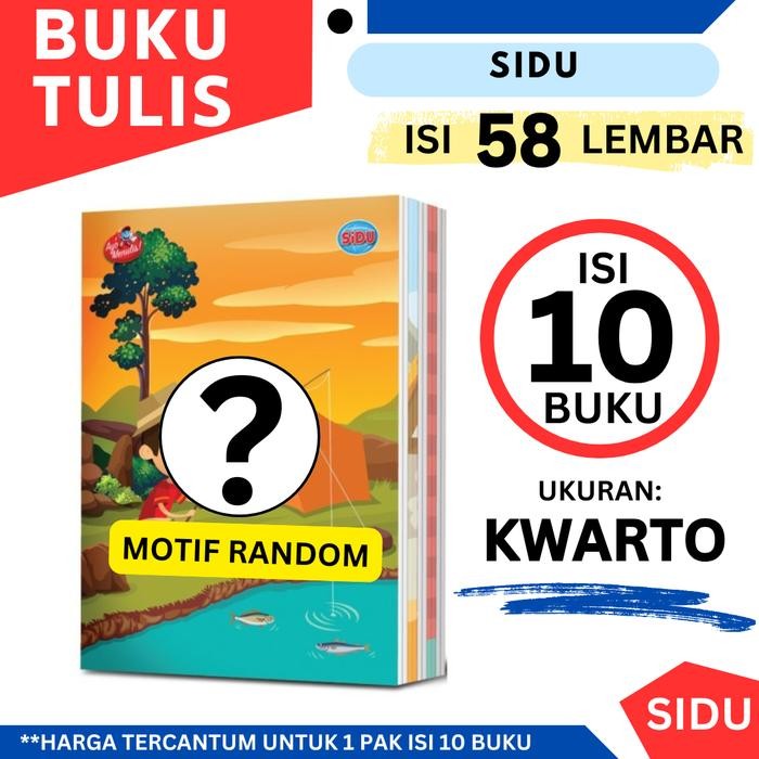 

Buku Tulis Sidu / Sinar Dunia Ukuran Kuarto A5