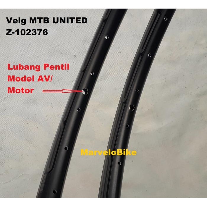 Rims Velg Sepeda Mtb 27.5 United Z-102376 32 Hole Alloy