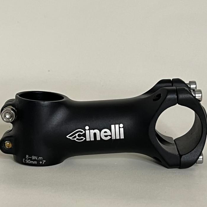 Stem 90Mm 7 Derajat Fixie Cinelli Oversize Hitam Alloy 31.8 Fixed Gear