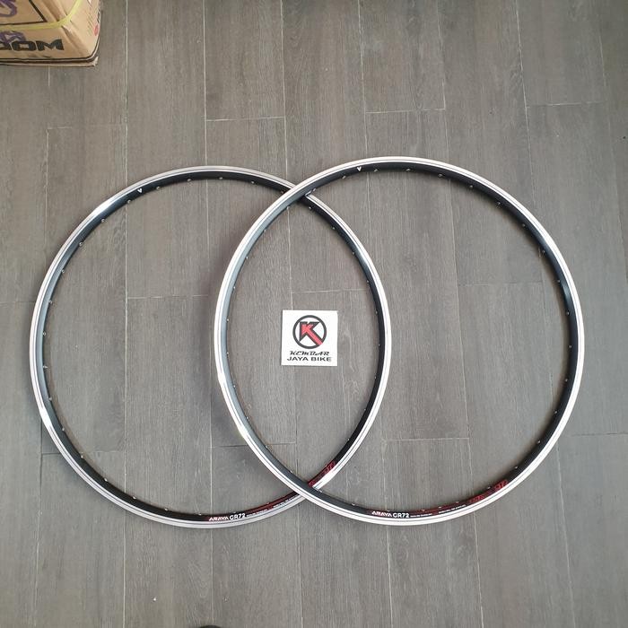 Rim / Velg 700C 32H Araya Gr72 Black/Cnc