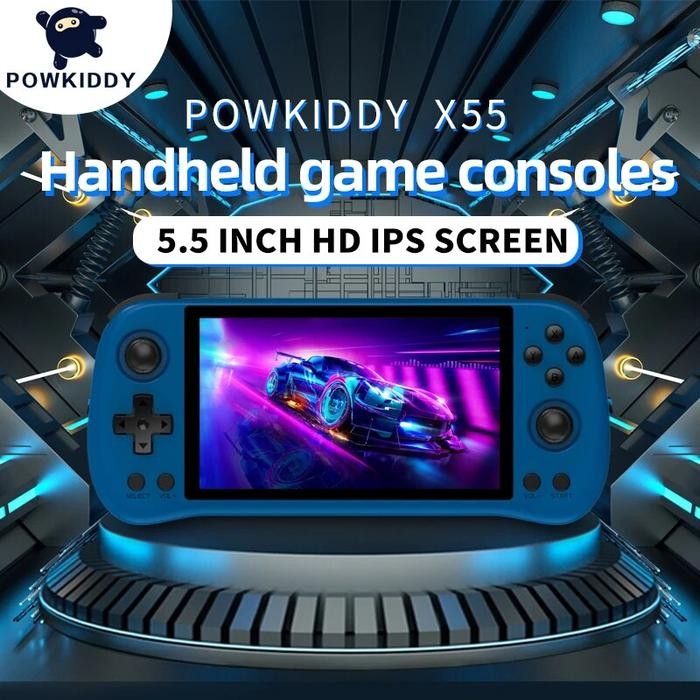 POWKIDDY X55 JELOS System New Retro Portable Game Console New HD