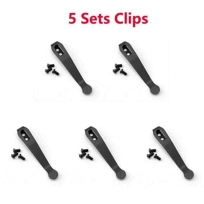 5pcs/lot Titanium Alloy Folding Knife Deep Carry Back Clip For CIVIVI