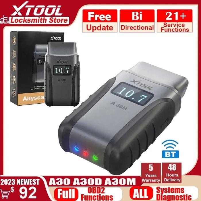 XTOOL A30 A30D A30M OBD2 Auto Code Reader Full System Diagnostic Tool