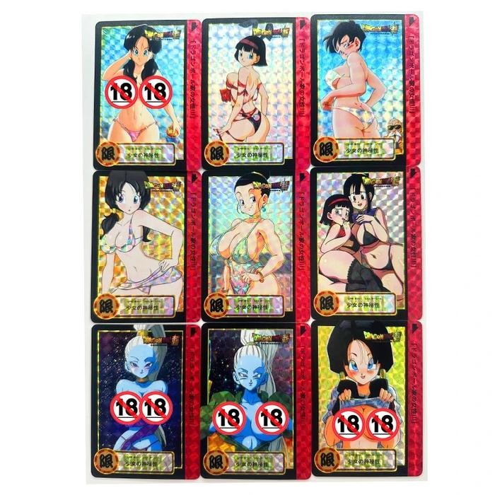 9pcs/set Vados Bulma Android 18 Dragon Ball Z GT ACG Sexy Nude Toys