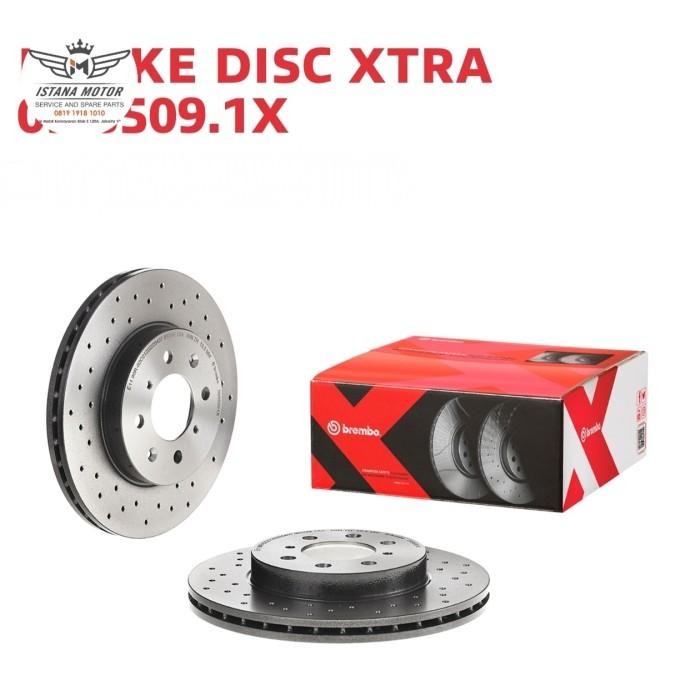 Termurah Disc Brake Depan - Piringan Rem Depan Rotor Disc Honda Freed Drilled Bolong Brembo