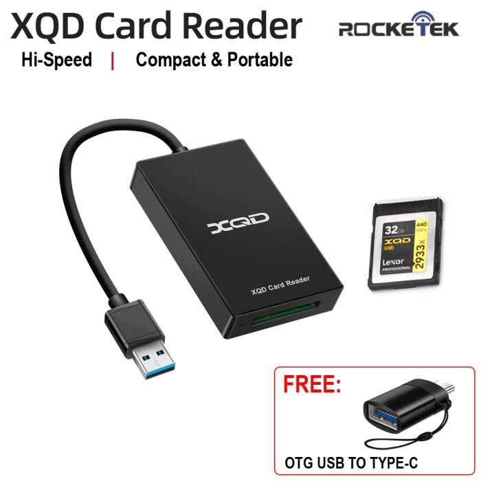 Rocketek XQD Card Reader USB 3.0 - For Lexar Sony XQD Kingma XQD