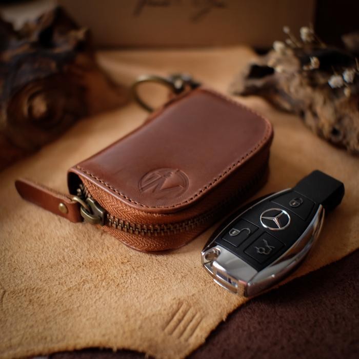 Dompet Kunci Keyless Stnk Kulit Mobil/Motor