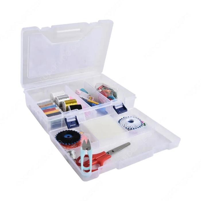 

arthome set alat jahit 117pcs dengan kotak plastik / sewing kit perlengkapan menjahit