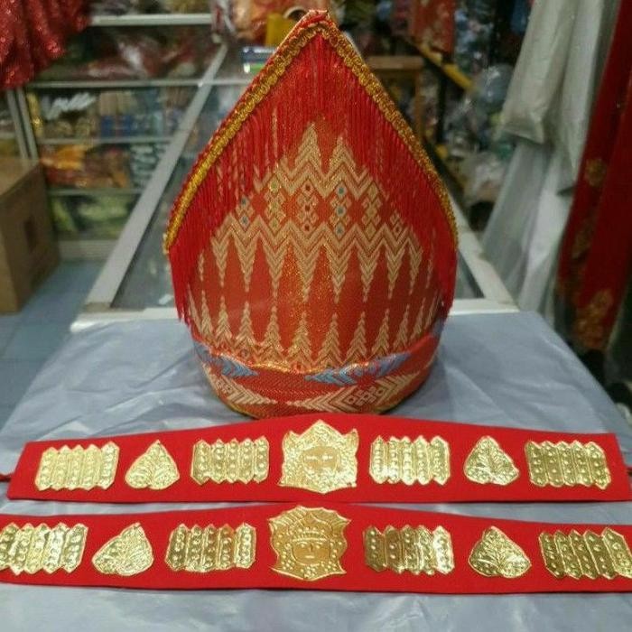 Ready Sepasang Set Sortali Adat Batak Dewasa / Sepasang Sortali Dan Sortopi