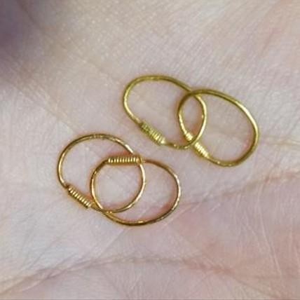Anting Emas bayi 0.5 Gr Tindik Bidan bulat seperti cincin