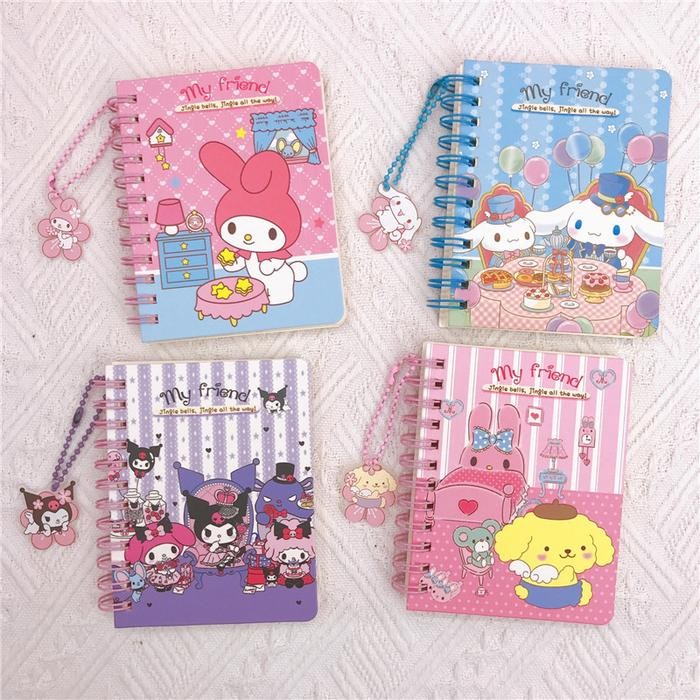 

Memo Notes Buku Karakter Cinnamoroll Melody Pompompurin Kuromi Sanrio