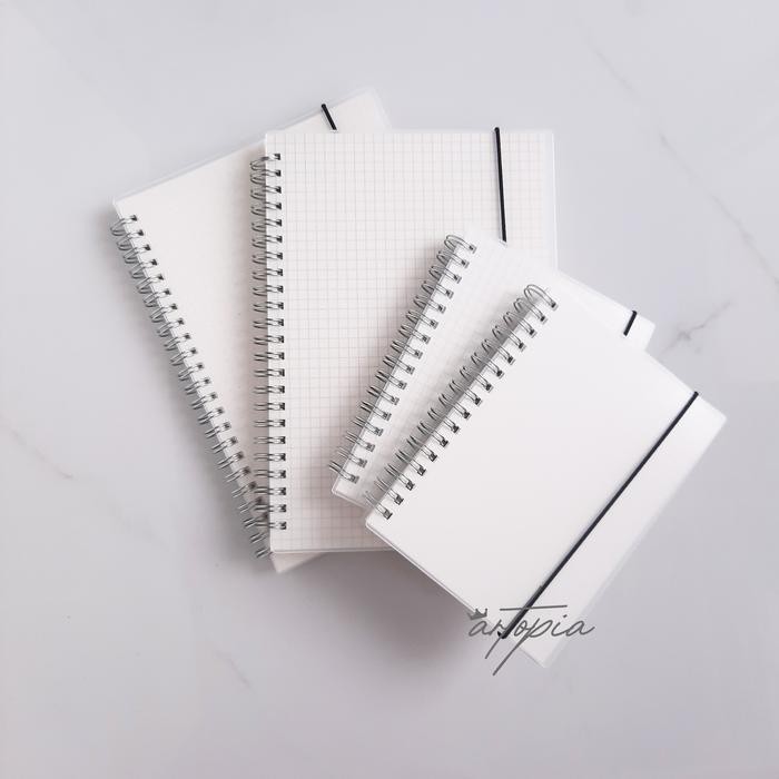 

Dot/Grid/Line/Blank/ Spiral Notebook A5/A6 80 Lembar