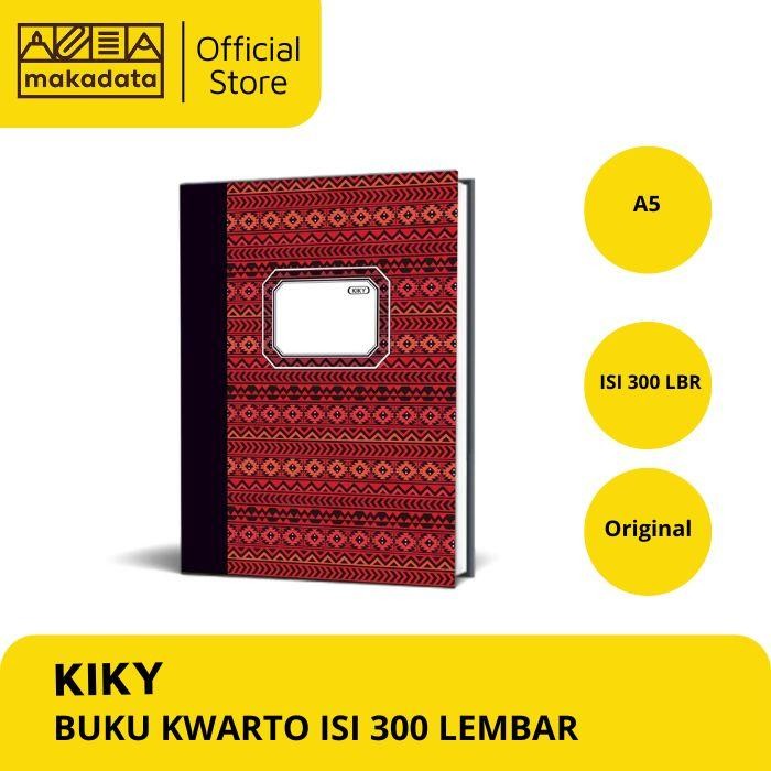 

BUKU TULIS KWARTO KUARTO QUARTO HARDCOVER ISI 300 LEMBAR KIKY
