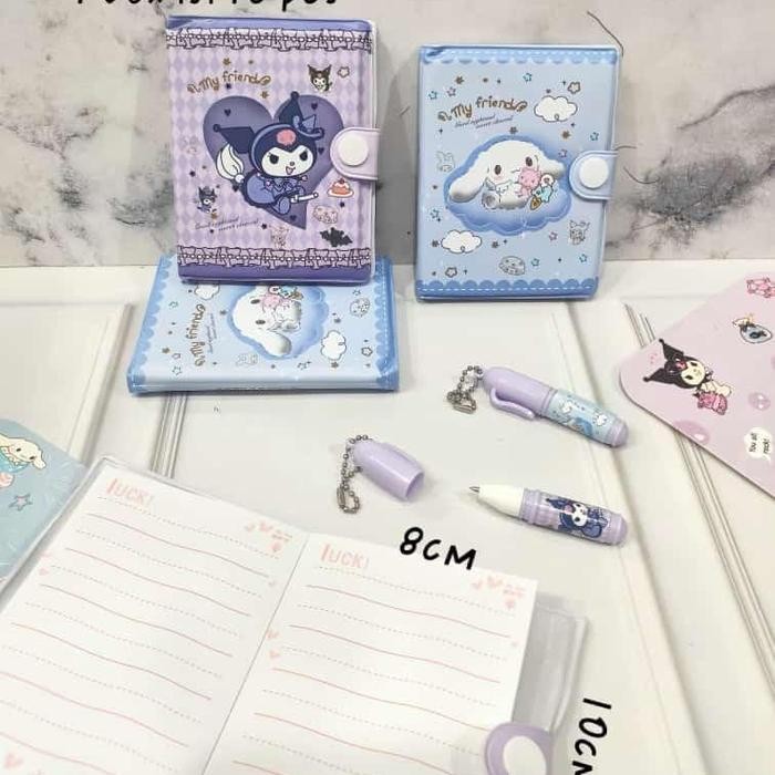 

buku diary set sanrio
