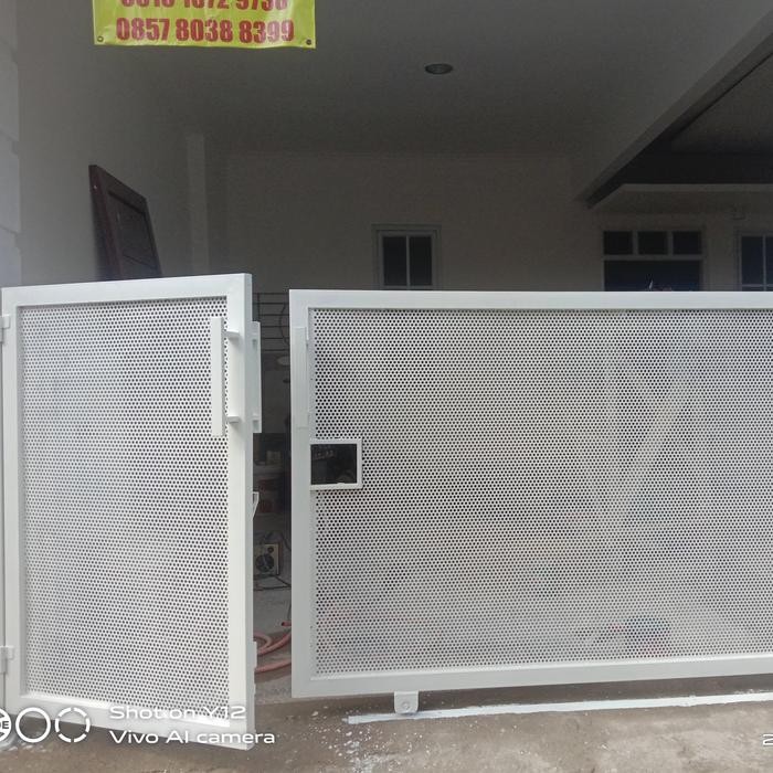 pagar perforated minimalis galvanis