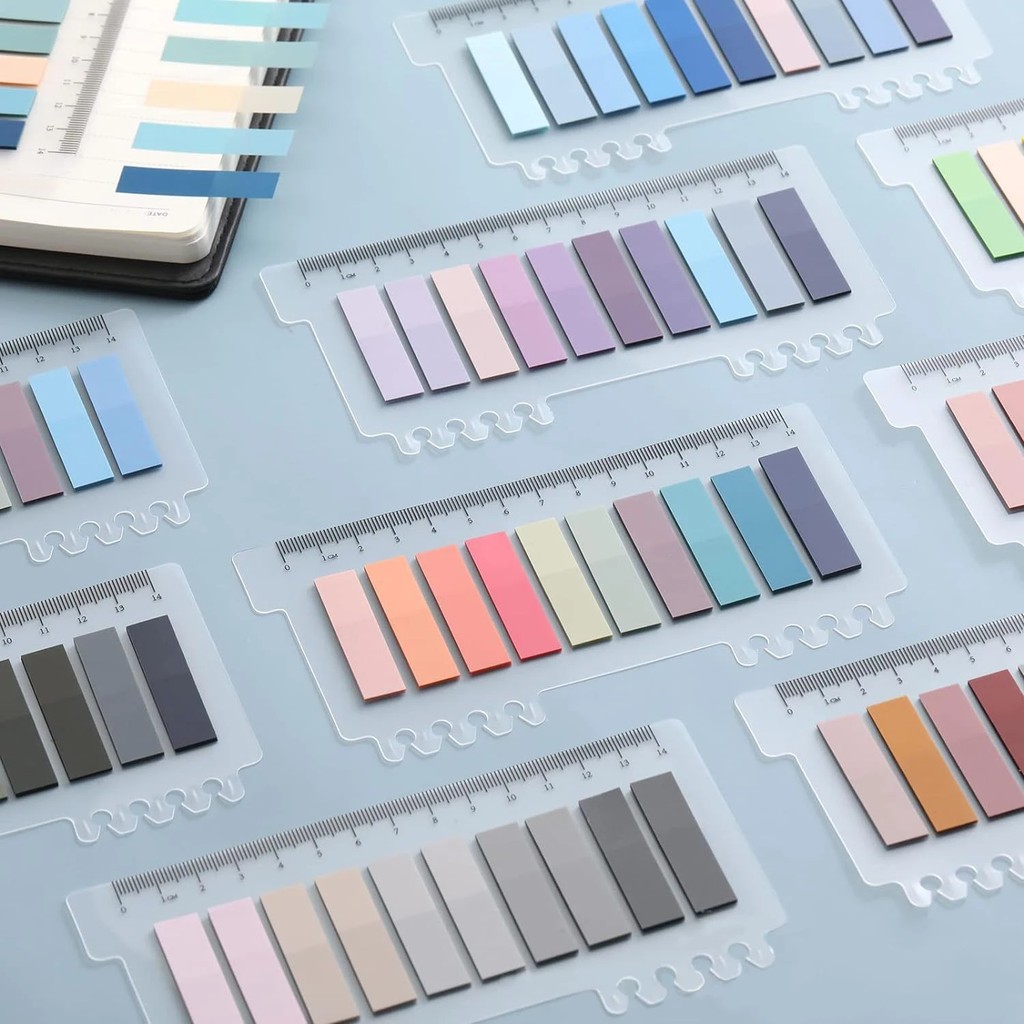 

200Sheets Morandi Transparent Index Notes Paper Tabs Sticky for page Marker Planner Stickers Strip