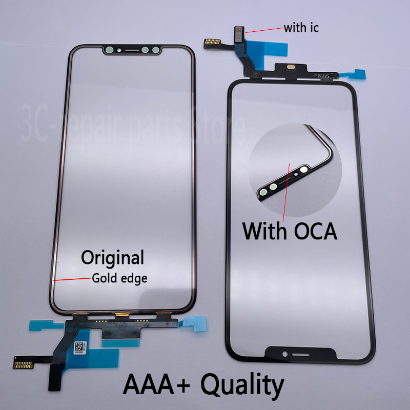 Original Quality Touch Screen +OCA Glue Front glass For Apple iphone X XR XS Max 11 Pro max 12 pro L