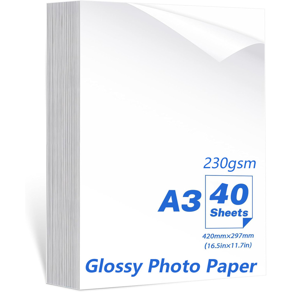 

A3 Photo Paper, Waterproof Glossy for Photo PaperWaterproof Embossed Card Paper Inkjet Photo Paper