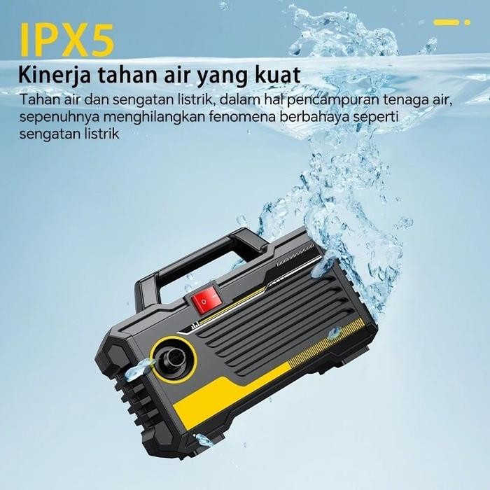 Terbagus Reaim Mesin Cuci Mobil Mini Mesin Cuci Mobil Tekanan Tinggi Alat Steam Cuci Motor & Mobil