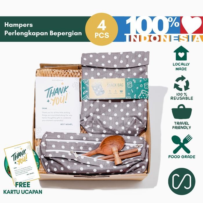 

Sustaination Hampers To Go - Perlengkapan Travel Bag (4pcs)