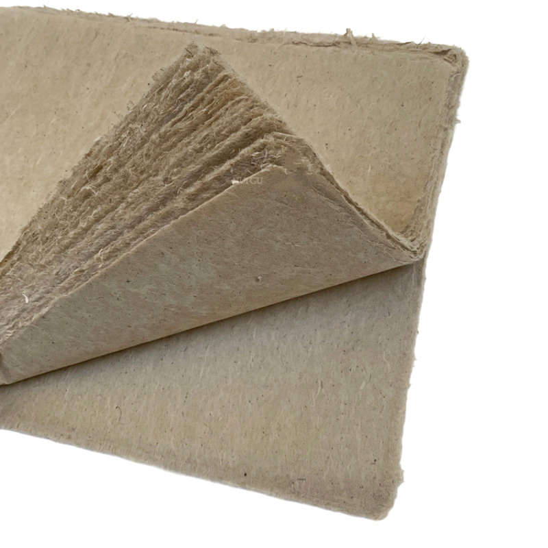 

Mulberry Paper Antique Method Half Ripe Xuan Paper Chinese Handmade Natural Color Cursive Script