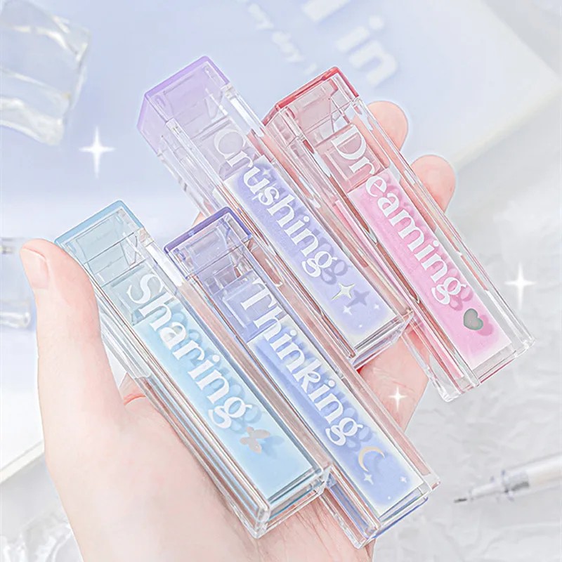 

120sheet Memo Pad Ins Simplicity Creative Gradient Color Sticky Note with Storage Box Cute Butterfly