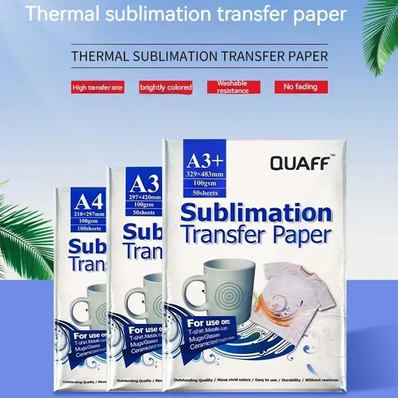 

A4 A3 A3+ Sublimation Transfer Paper Polyester T-shirt Printing Heat Transfer Paper Baking Cup Hot