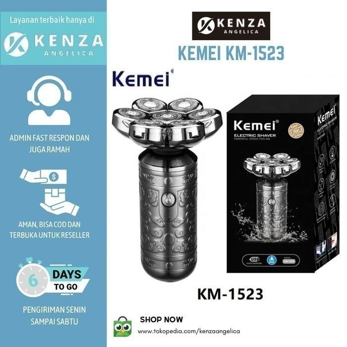 Kemei Km-1523 - 4D Electric Shaver Powerful Speed Feeling