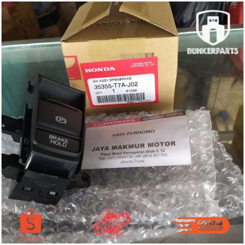 Switch Saklar Parkir EPB Electronic Brake Hold Honda HRV Original