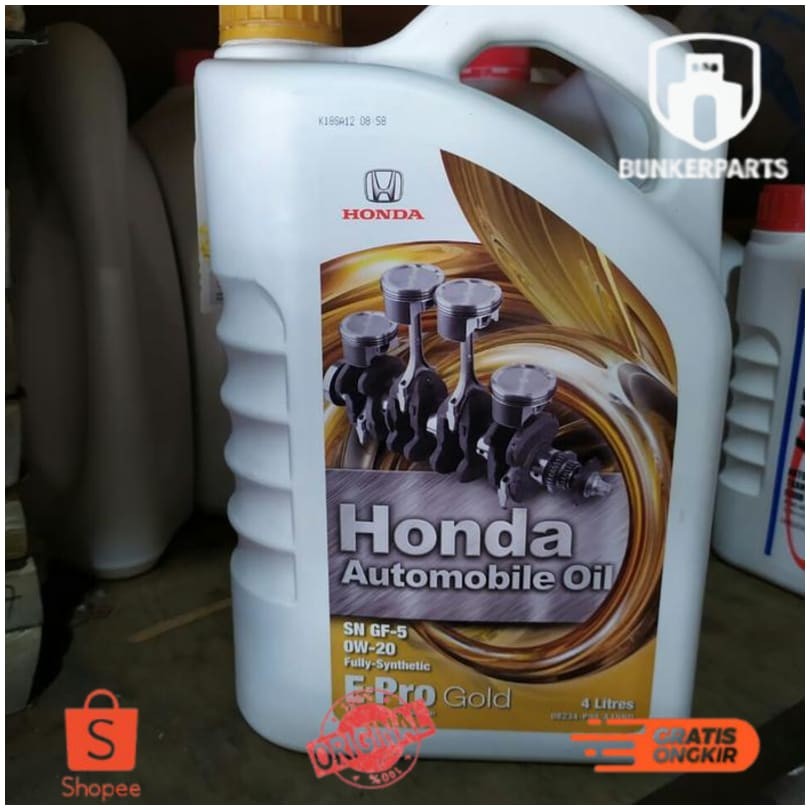 Oli Mesin Mobil Honda Epro E-pro Gold 4 liter Asli Ori