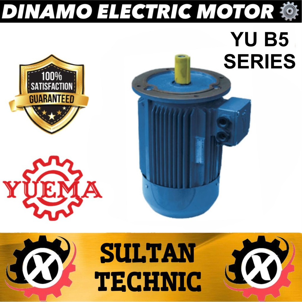 

DINAMO ELECTRIC MOTOR YUEMA YU 4P 1,5KW 2HP 3PHASE 380V B5