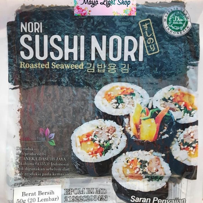 

New jual nori sushi bento 20lembar rumput laut kering halal termurah