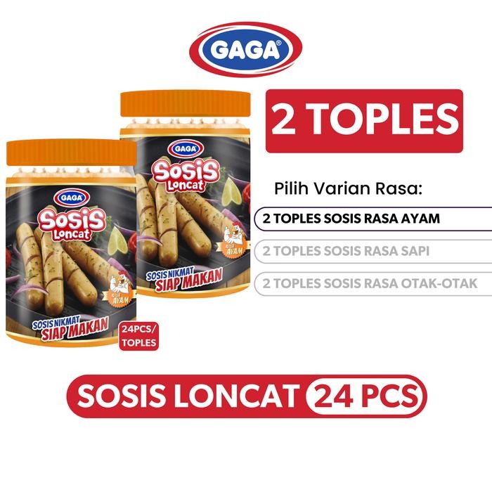 

New 2 TOPLES Sosis Loncat GAGA (PILIH VARIAN RASA) isi 24pcs/ TOPLEs ayam instan makanan food ayam