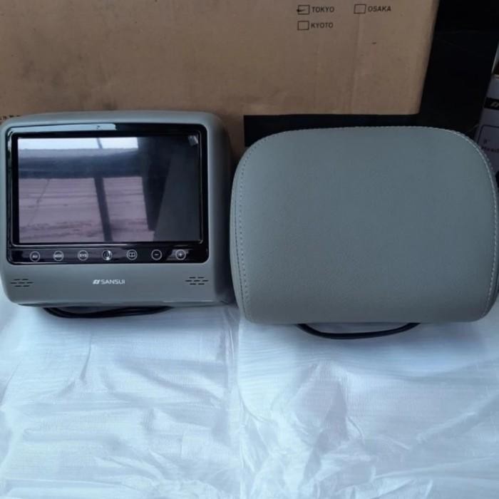 (Allthebest) Tv Headrest mobil merek SANSUI SA-HM802 TV JOK MOBIL