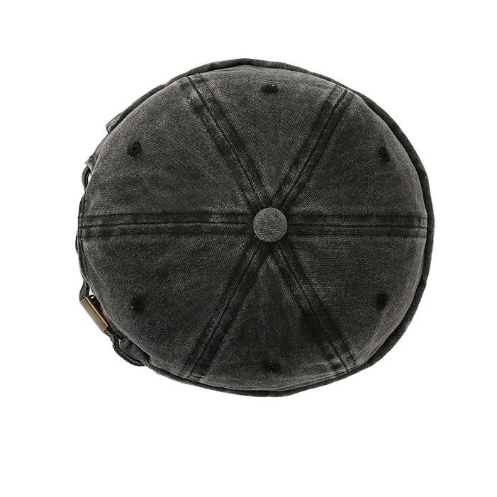 (Allthebest) PLUMID - Miki hat jeans premium topi peci import motif jeans wash premium TP 131