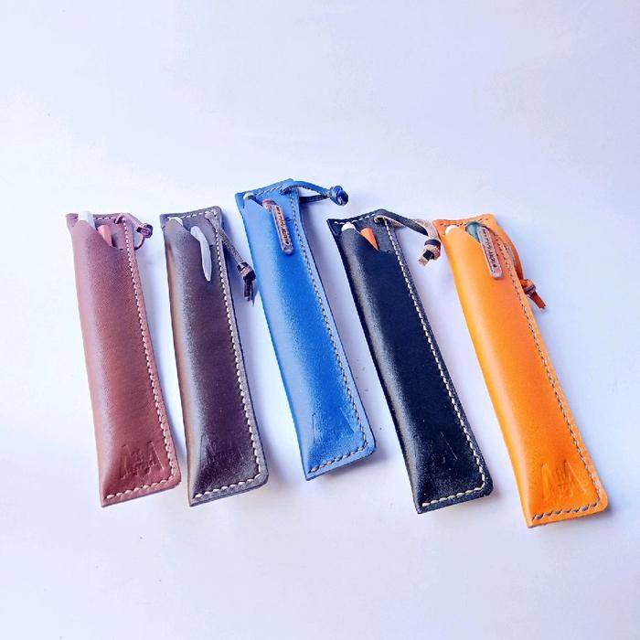 

ORIGINAL Tempat Pensil Kulit Sapi Asli AthA Leather - Unik dan Elegan - Alat, Stationery, Kayu,