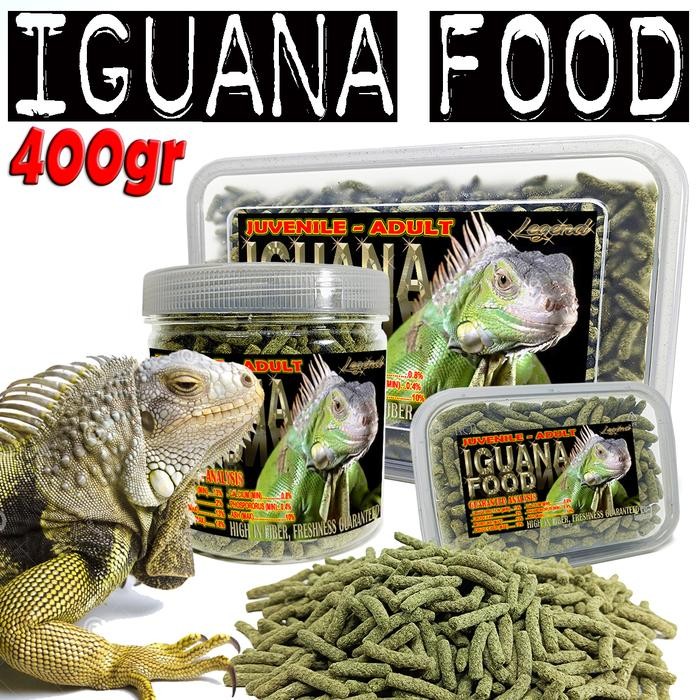 400Gr Makanan Iguana Food Pellet Iguana Pakan Reptile Pelet Rumput Iguana Hijau