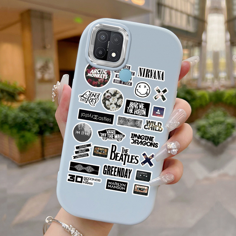Casing Hp Untuk OPPO A15 A15s A35 4G Case Casing cantik Bumi Kasing HP Silikon Softcase bulat gemuk